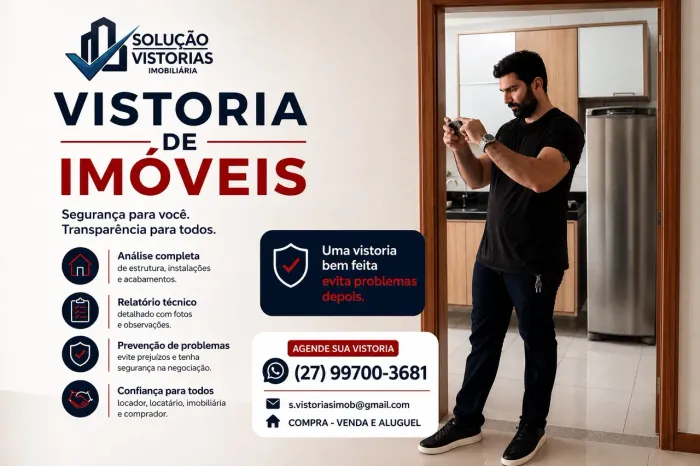 Vistoria de imóveis (compra, venda e locação)