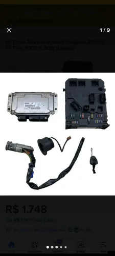 Kit code módulo Peugeot 206 1.4 8v flex completo