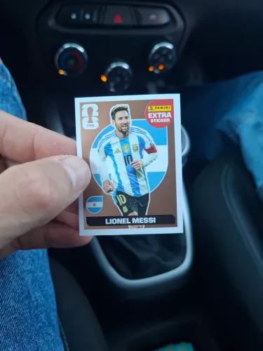 Figurinha Bronze Messi Argentina original 