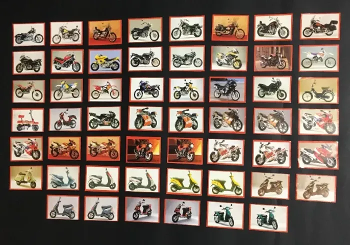 Lote com 54 Figurinhas Novas Álbum Top Moto Livro Ilustrado - Panini 1997