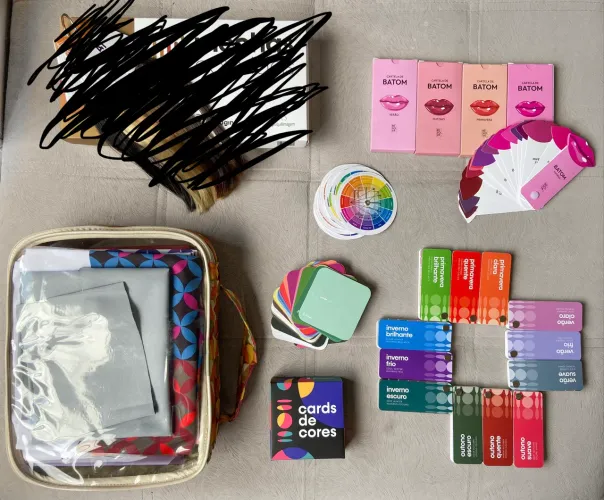 Kit materiais coloração pessoal
