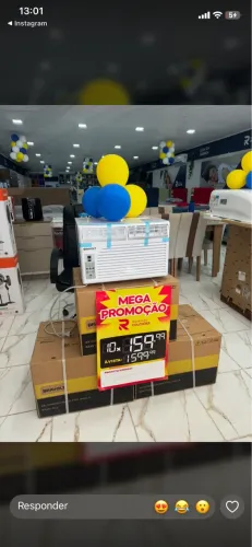 Ar de janela 10 mil Btus 127 volts / vendedora Katrine *61