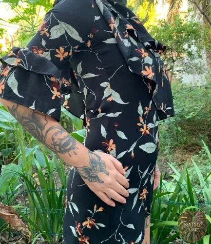 Vestido Curto Floral