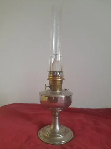 Antigo lampião a querosene Aladdin, nu-type b, fabricado em Chicago/EUA