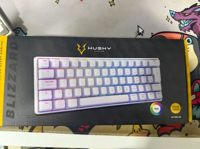 ? Teclado Ruski Blizzard 60% Branco ? lindo, compacto e perfeito para seu setup!