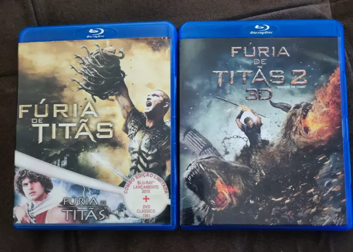 Blu Ray Fúria de Titãs 2D e Blu Ray Fúria de Titãs 2 2D