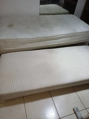 Cama solteiro com cama menor em Doação cama solteiro com aux embutir em baixo