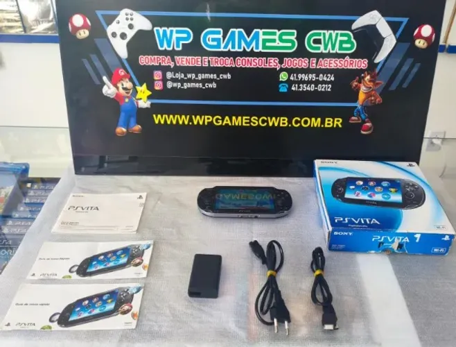 PS VITA   D.E.S.B.L.O.Q.U.E.A.D.O USADO NA CAIXA COM GARANTIA  LOJA FÍSICA WP GAMES CWB   
