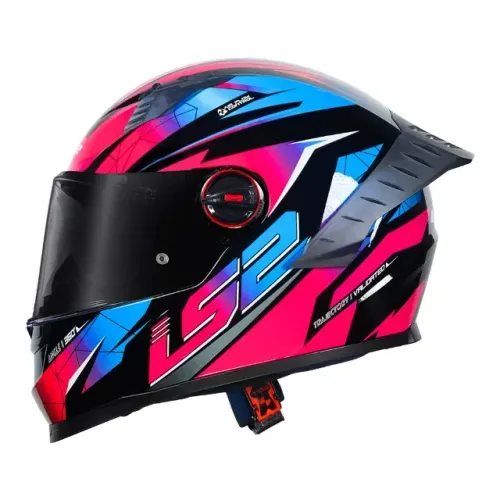 Capacete LS2 Classic Pro Airline Blue Purple - somos loja, parcelamos