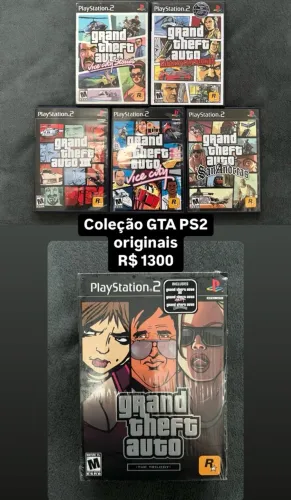 Coleção de jogos GTA PS2 Originais