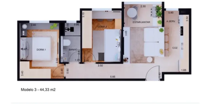 ZONA SUL, APTO NOVO, 2 DM, ELEVADOR, PLANO MCMV, 100%FINANCIADO