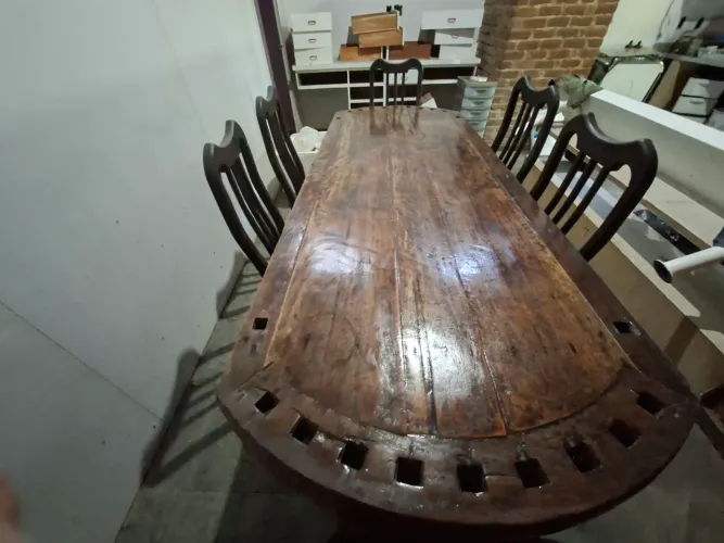 Mesa estilo fazenda