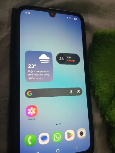 Samsung  A17 aceito cartão vai na caixa com carregador do celular também 