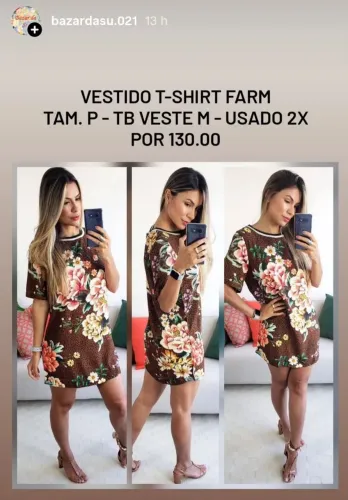 Vestidos t-shirt Farm