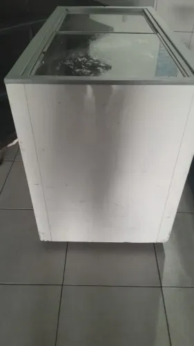 Freezer tampa de vidro
