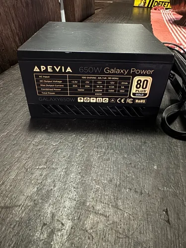 Apevia 650w fonte de energia 80 plus gold usado