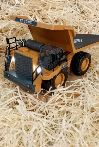 Caminhão de Mineração Brastoy Controle Remoto 4x4 - Caçamba Elétrica, Luz e Som