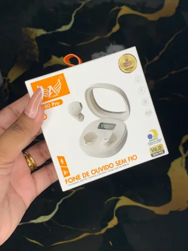 FONE DE OUVIDO SEM FIO T-80 PRO V6.0