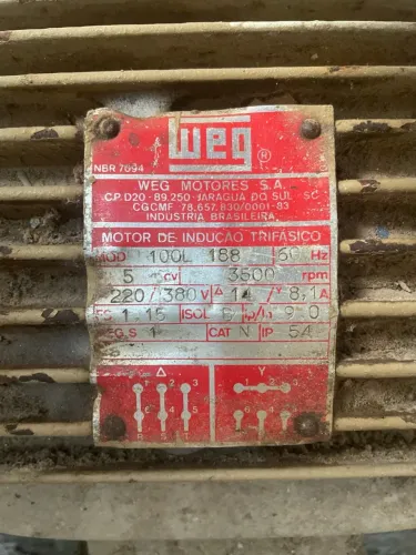 Motor Elétrico Weg trifásico 10cv 