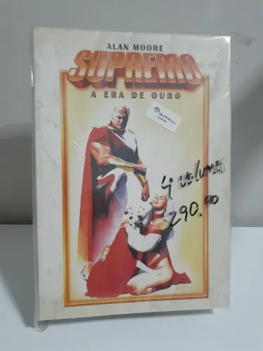 HQ SUPREMO A ERA DE OURO ALAN MOORE 4 VOLUMES CAPA CARTÃO