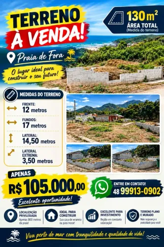 Terreno Praia de fora Sc