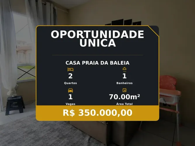 Casa em condomínio na Praia da Baleia Ideal para famílias e lazer!