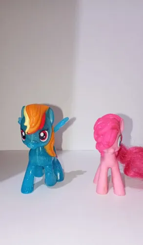 Lote de pôneis, My little poney, Rainbow Dash/Pink Pie
