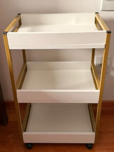 Carrinho organizador três andares