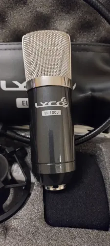 Microfone condensador estúdio Lyco EL 100U
