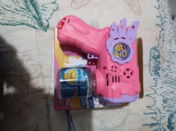 Arma de bolhas de sabão, incluindo pilhas 