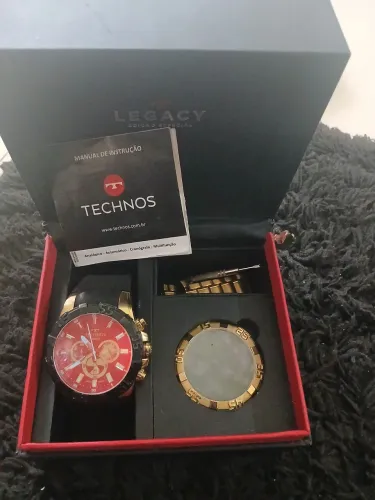 Relógio com com duas pulseira technos legacy 2 pulseira e duas mika!