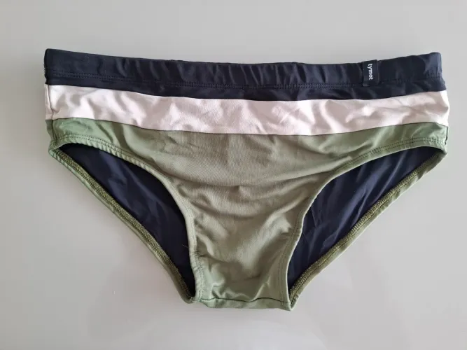 Sunga Tymot Listrada Verde Offwhite Preta G Pouco Usada