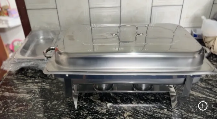 Rechaud de inox - banho-maria para buffer