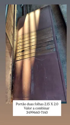 Vendo PORTA, PORTÃO DUAS FOLHAS, SOLEIRAS