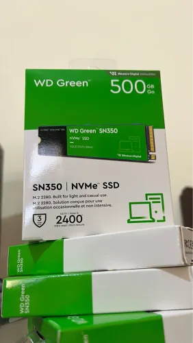 SSD WD Green SN350 500GB PCIe M.2 2280 NVme Leitura 2400MB