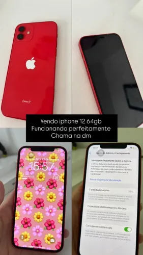 iPhone 12 (64GB) - Completo + Kit de Acessórios