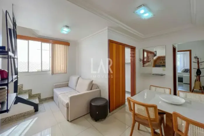 Cobertura à venda, 2 quartos, 1 suíte, 2 vagas, Castelo - Belo Horizonte/MG