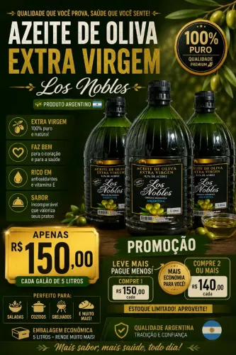 Azeite de oliva extra virgem argentino