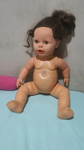Boneca antiga 55cm antiguidade