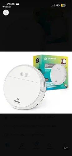 Smart Robô Aspirador Wi-Fi pra100 Positivo casa inteligente