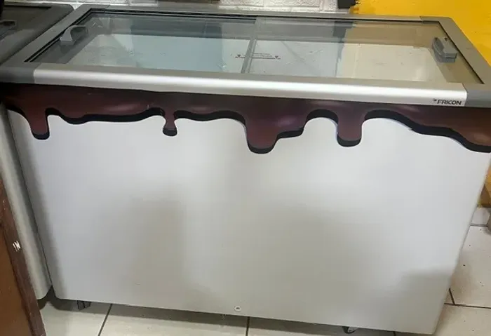 FREEZER 411Litros tampa de vidro Fricon