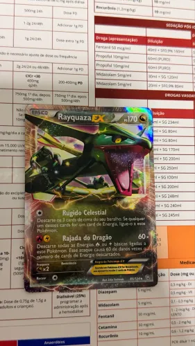 Carta Rayquaza EX 85/124 Holo Promo - Pokémon TCG
