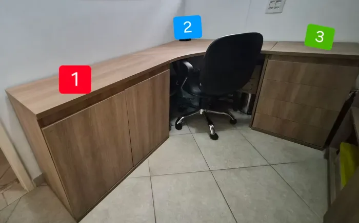 Escritório - 6 módulos. Vendo junto ou separado. Excelente estado!!