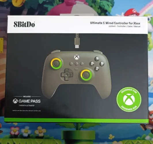 Controle Xbox One Series S X PC Windows Steam Original 8bitdo Com Fio Licenciado Oficial