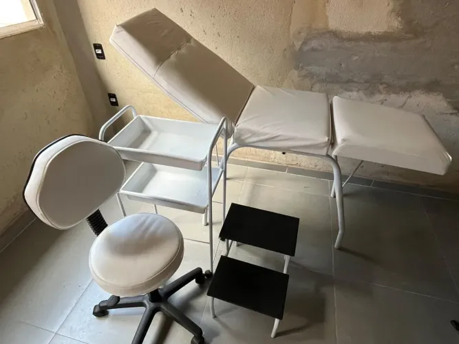 Kit maca completo - Mocho, escada e carrinho auxiliar