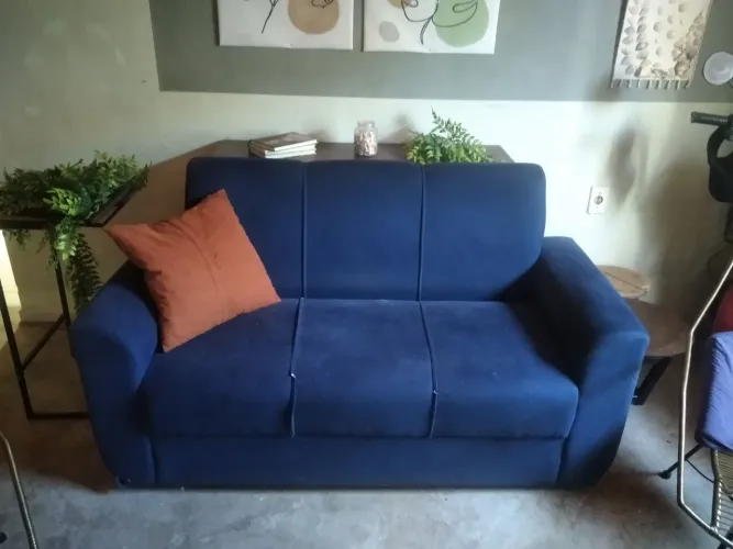 Sofá Semi-novo Azul