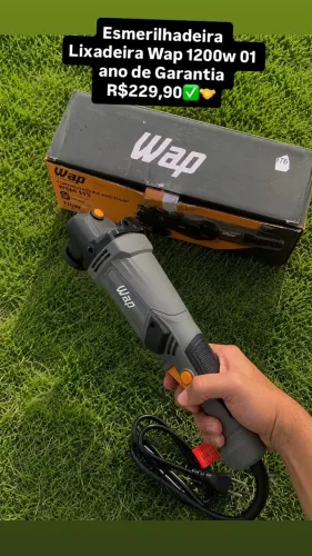 Lixadeira Wap 1200w na Caixa