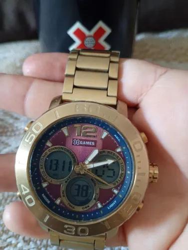 Relógio xgamer Orient.pulseira de aço prova d água 100mt.