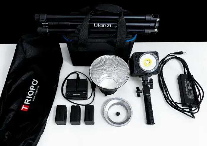 SOKANI X100 + SOFTBOX TRIOPO + TRIPÉ ILANZI + ACESSÓRIOS