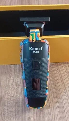 Máquina de Acabamento Kemei Max5090 Cortador de Cabelo Bivolt
